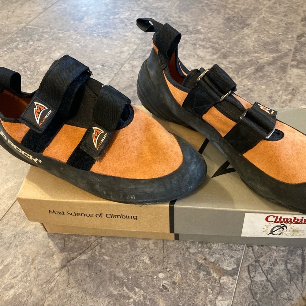 Mad Rock Men's Climbing Shoes - Black and Orange